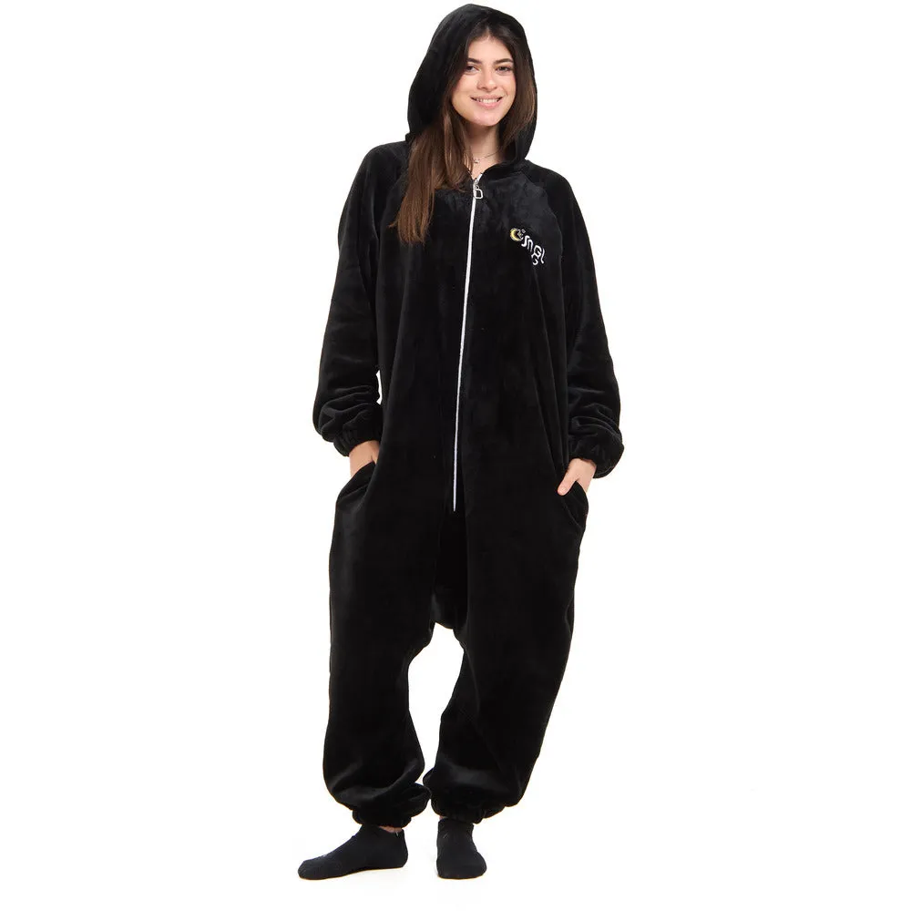Snuggs Blanket Onesie Black  