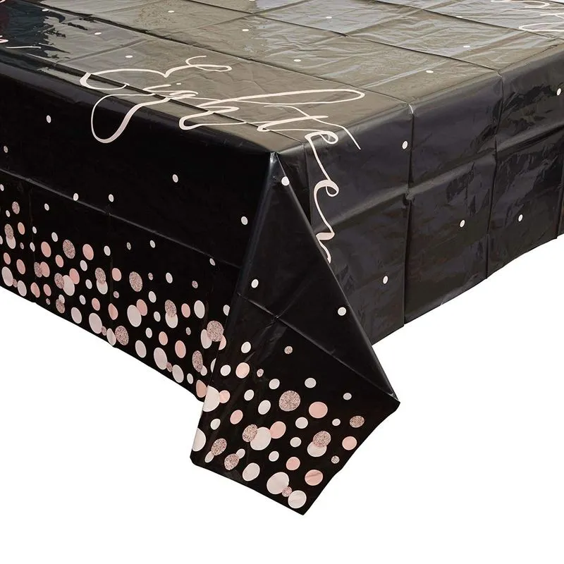 Sparkle and Bash 18th Birthday Plastic Table Covers (3 Pack) 54 x 108 Inches