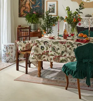 Spring Flower Table Cover for Kitchen, Large Modern Rectangular Tablecloth Ideas for Dining Room Table, Rustic Garden Floral Tablecloth for Round Table