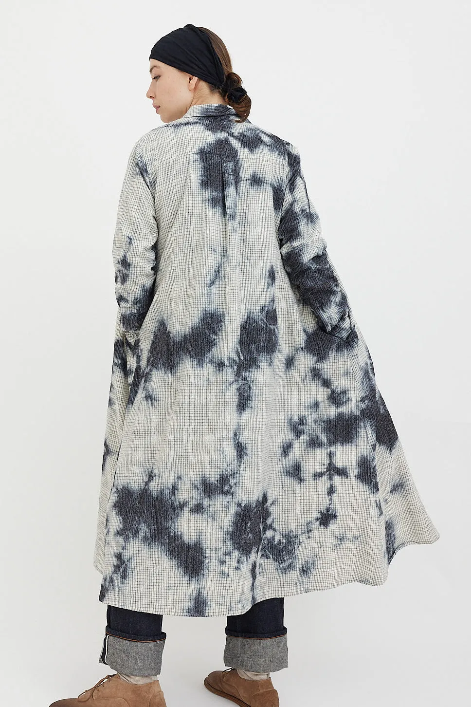 Suzusan - Shibori Pencil Check Dress