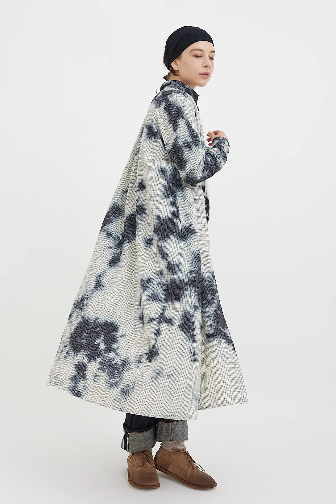 Suzusan - Shibori Pencil Check Dress