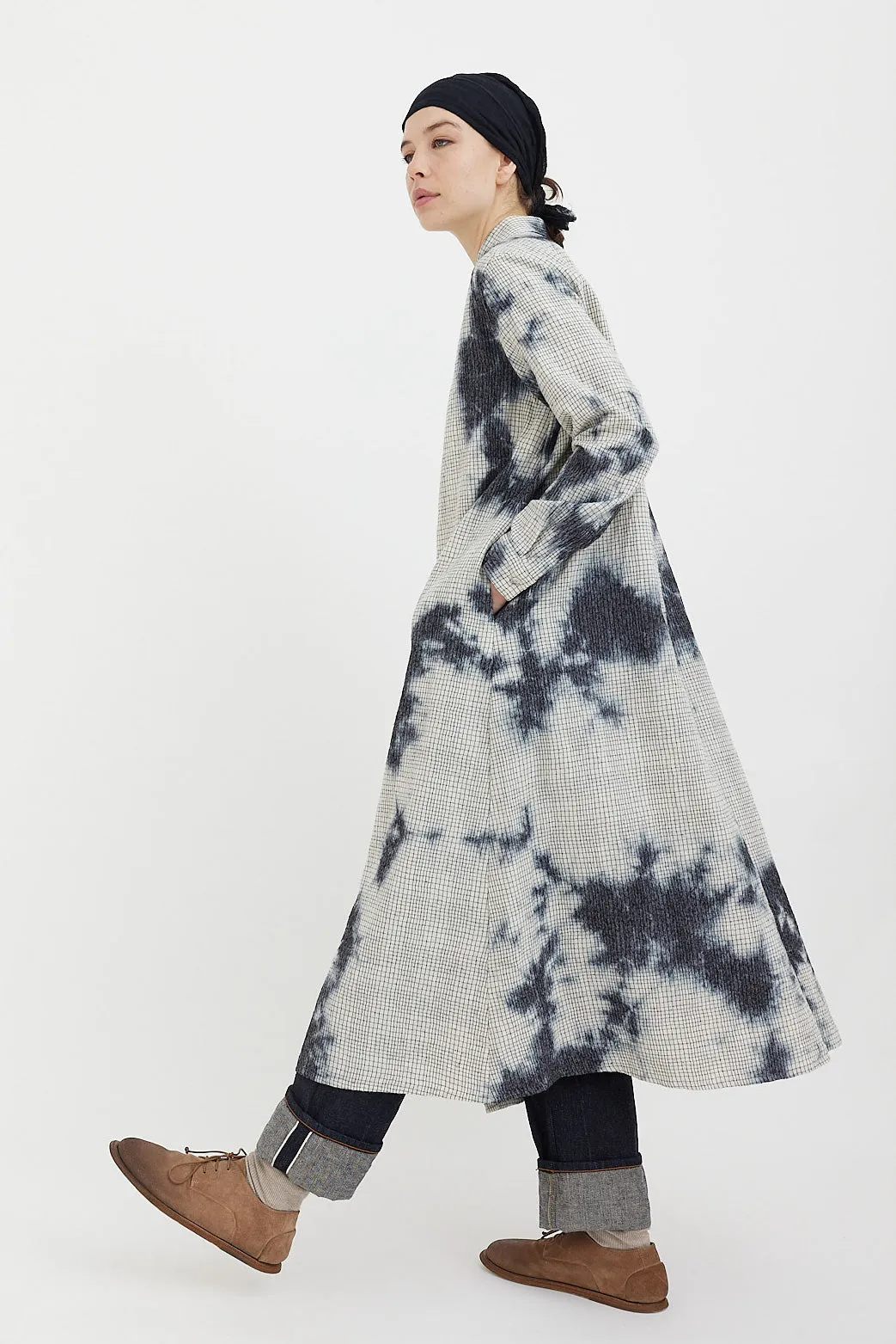 Suzusan - Shibori Pencil Check Dress