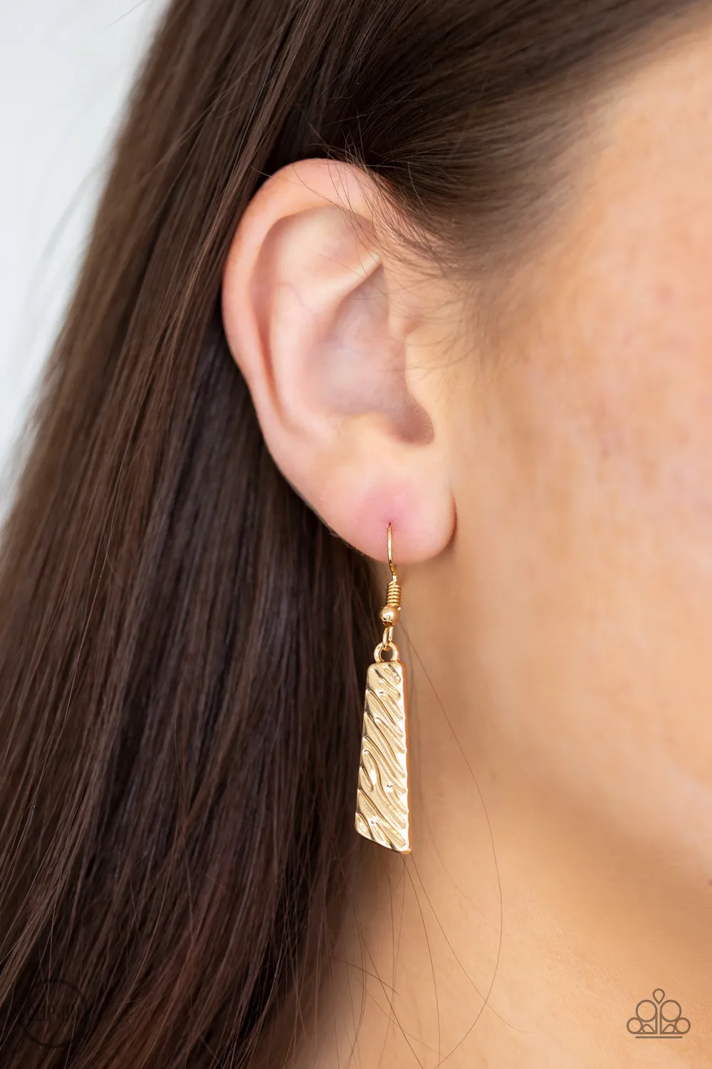 Texture Tigress - Gold Paparazzi Necklace