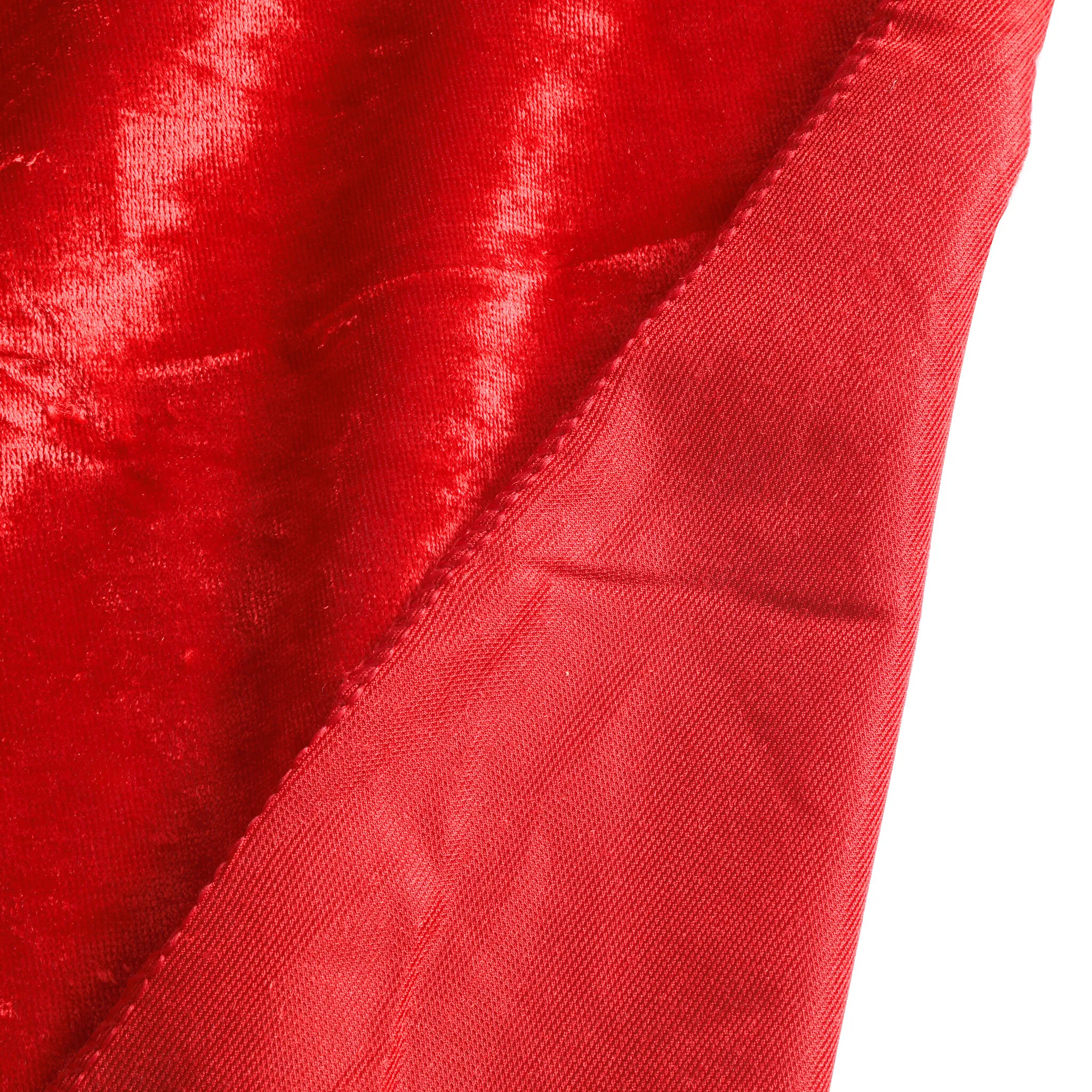 Velvet 90"x132" Rectangular Tablecloth - Red
