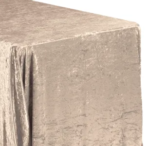Velvet 90"x156" Rectangular Tablecloth - Beige