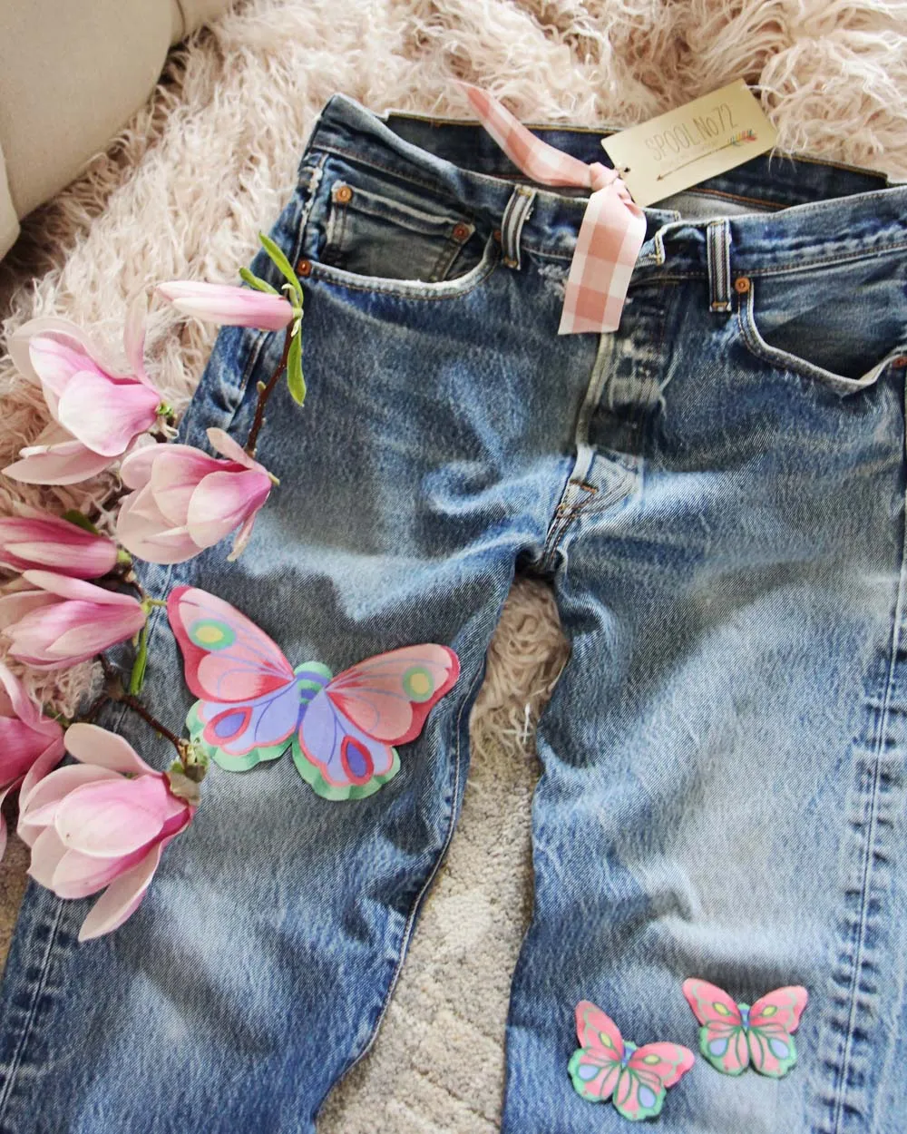 Vintage Butterfly Patch Levi's
