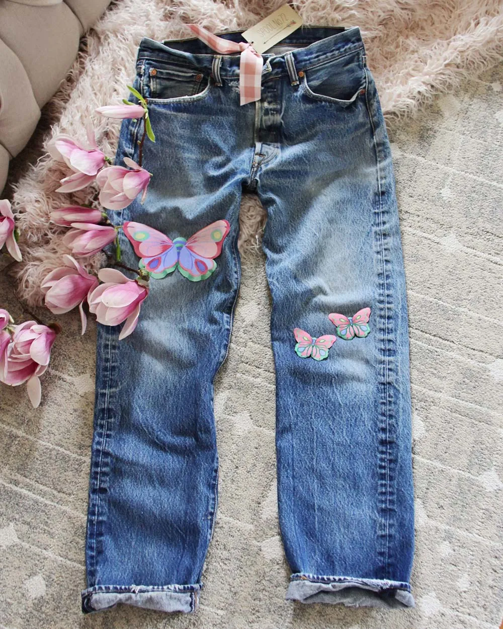 Vintage Butterfly Patch Levi's