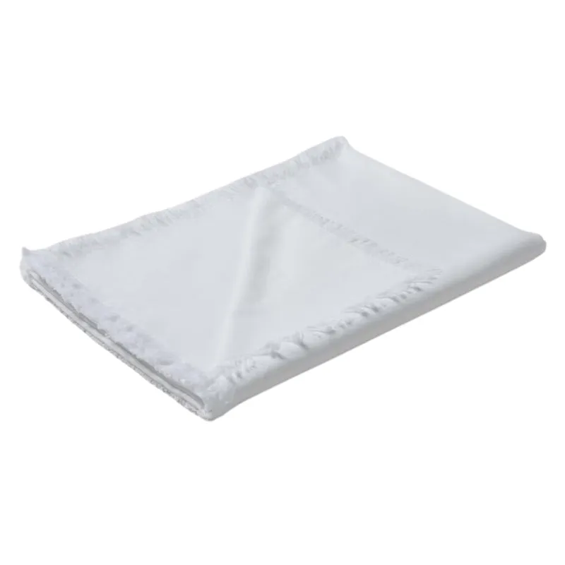 Vintage Design Gypsy Linen Cotton White Tablecloth