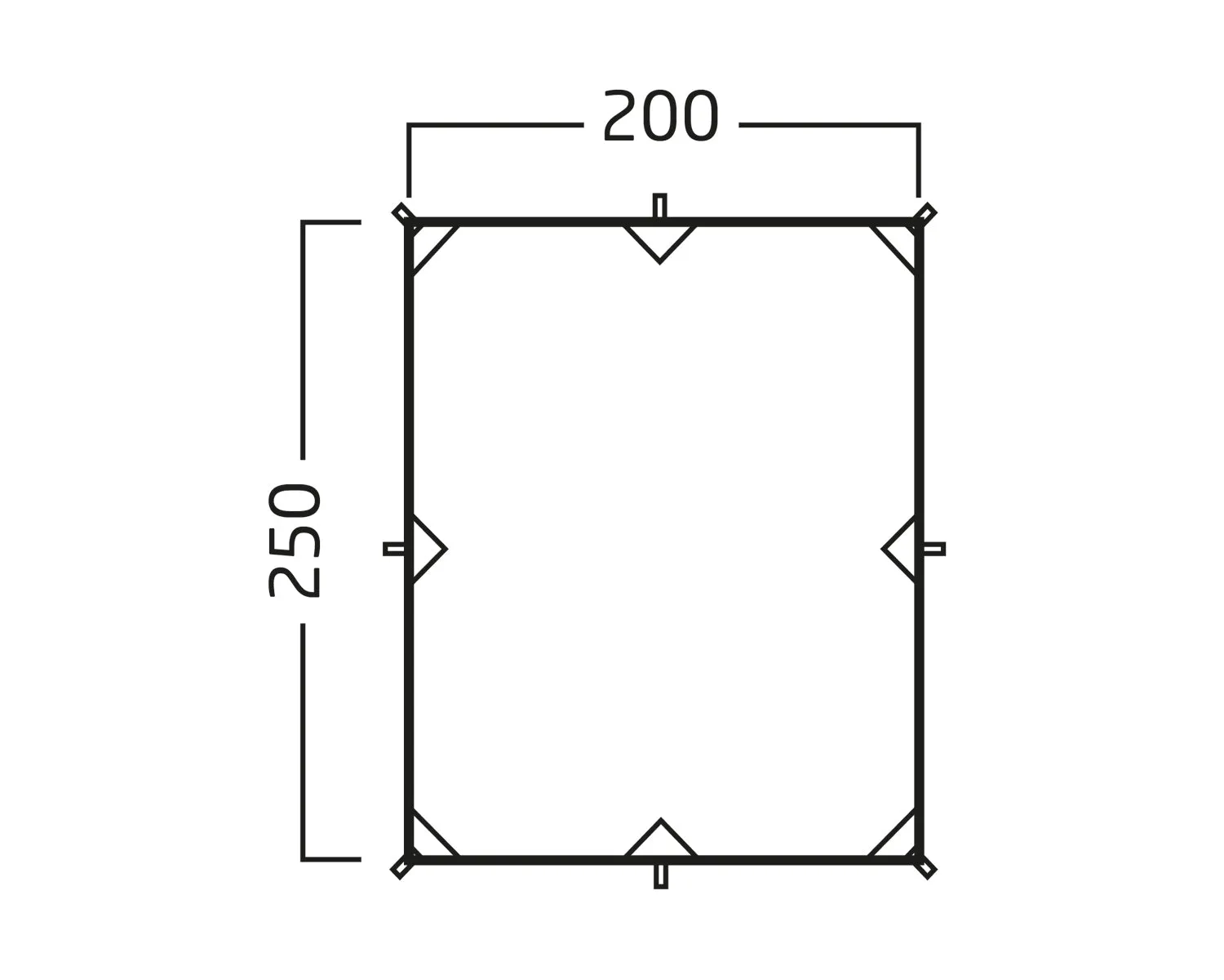 Voss 5 LW tarp - 5 m² - Forest Green