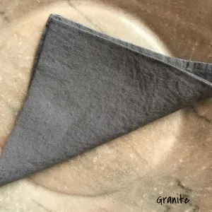 Washed Linen Tablecloth - Granite, Natural, Bronze, Khaki or White
