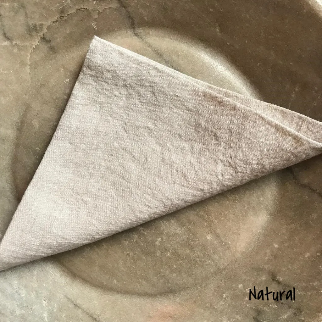 Washed Linen Tablecloth - Granite, Natural, Bronze, Khaki or White