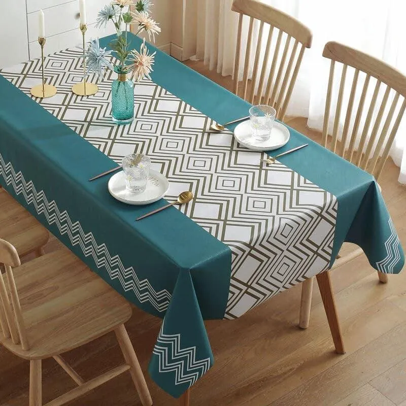 Waterproof PVC Nordic Style Tablecloth